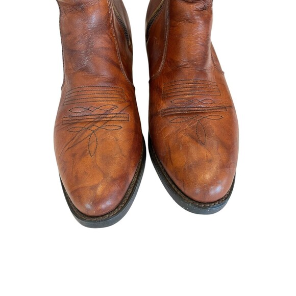 Durango Mens Leather Boots Ankle Zip Up Cowboy Western TR824 Brown Size … - Picture 3 of 11